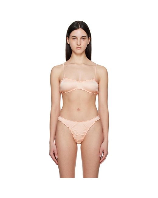 Shadowplay Multicolor Ruffled Bra