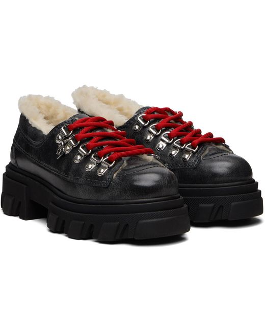Ganni Black Cleated Derbys