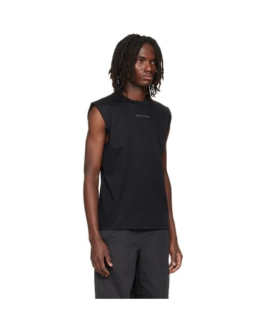 HELIOT EMIL Black Astrape Tank Top for men