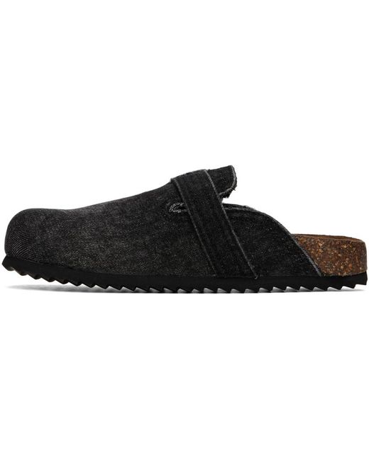 DIESEL Black D-woodstock X Denim Loafers for men