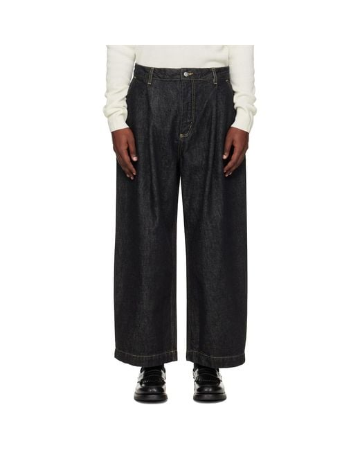 Studio Nicholson Black Puch Italian Denim Jeans for men