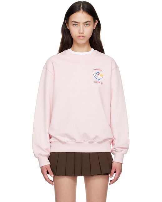 Casablanca Pink Montagne Sportif Sweatshirt