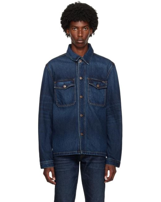 Tom Ford Faded Denim Jacket in Blue for Men Lyst UK