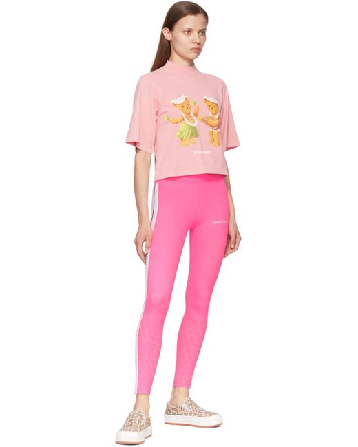 Palm Angels Pink Nylon Sport leggings
