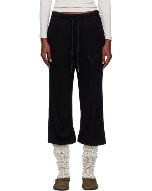 OPEN YY Black Layered Knee Socks Lounge Pants