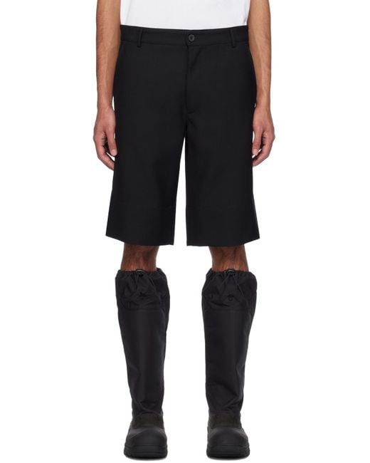 GR10K Black Three-pocket Shorts for men