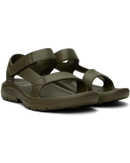Teva Black Green Hurricane Drift Sandals for men