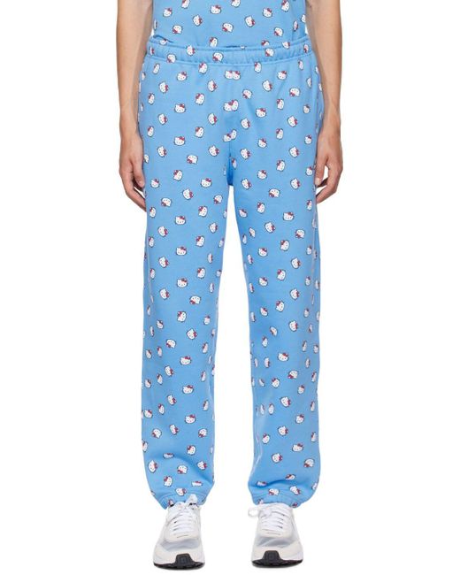 Nike Cotton Blue Hello Kitty Edition Lounge Pants for Men | Lyst
