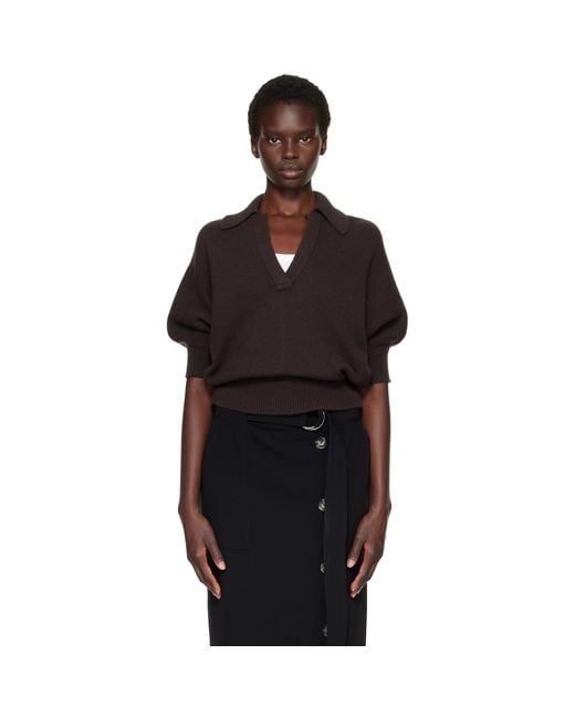 Proenza Schouler Black Vella Polo