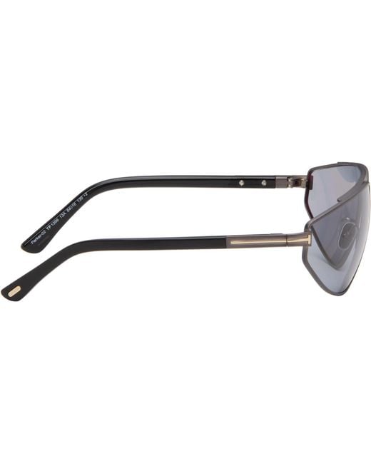 Tom Ford Gray Gunmetal Parker Sunglasses for men