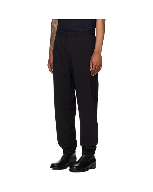 Moncler Black Logo Jogging Sweatpants for men