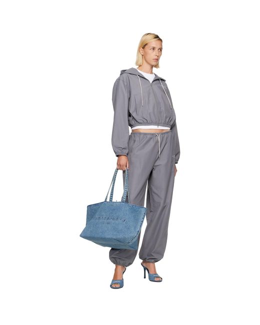 Alexander Wang Blue Denim Punch Tote