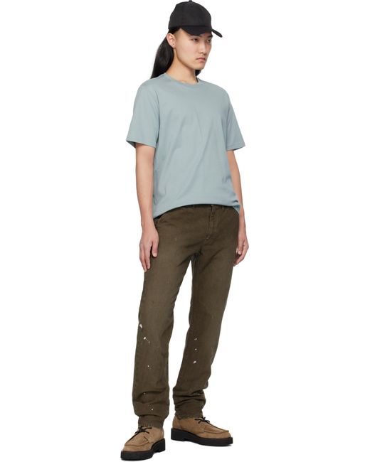 メンズ Rag & Bone ブルー ピマコットン Tシャツ Blue