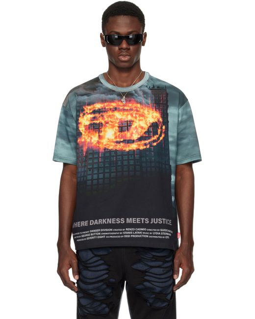 DIESEL Black T-Boxt-P2 T-Shirt for men