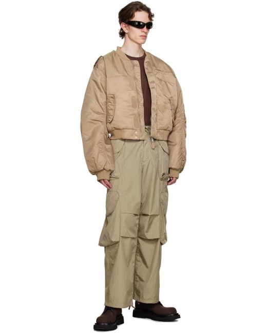 Entire studios Ssense Exclusive Taupe Gocar Cargo Pants in