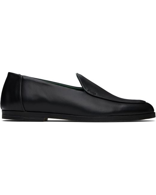 VINNY'S Black Belgee Loafers for men