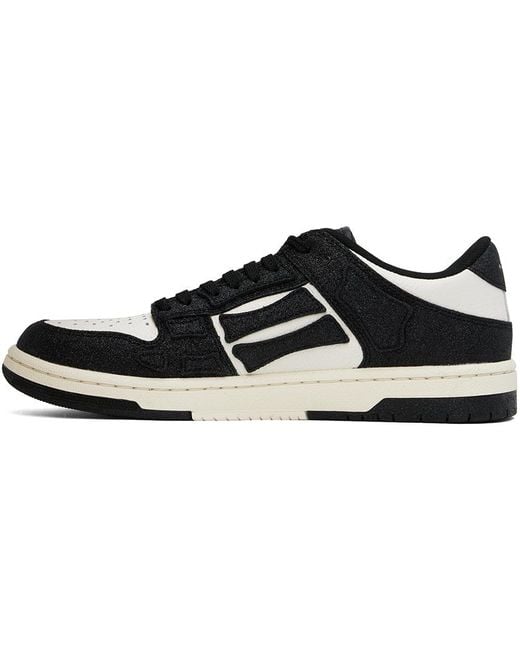 Amiri Black 'Shimmer Skel Top' Sneakers for men