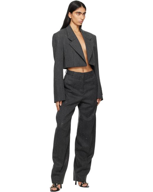 Alexander Wang Black Cropped Blazer