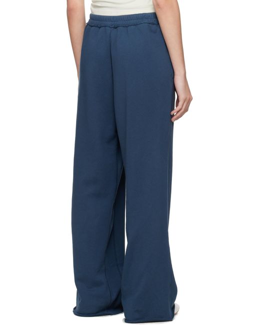 Skims ブルー French Terry ワイドレッグ ラウンジパンツ Blue
