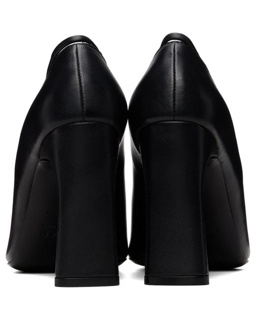 By Far Black Diva Heels