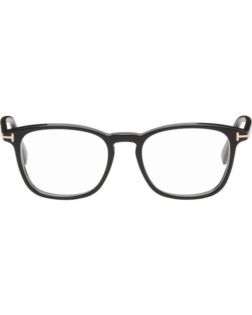 Tom Ford Brown Square Light Glasses for men