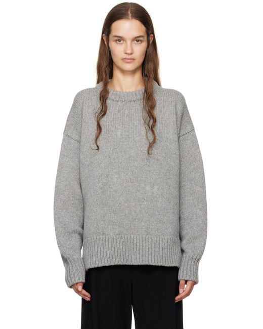 The Row Gray Ophelia Sweater