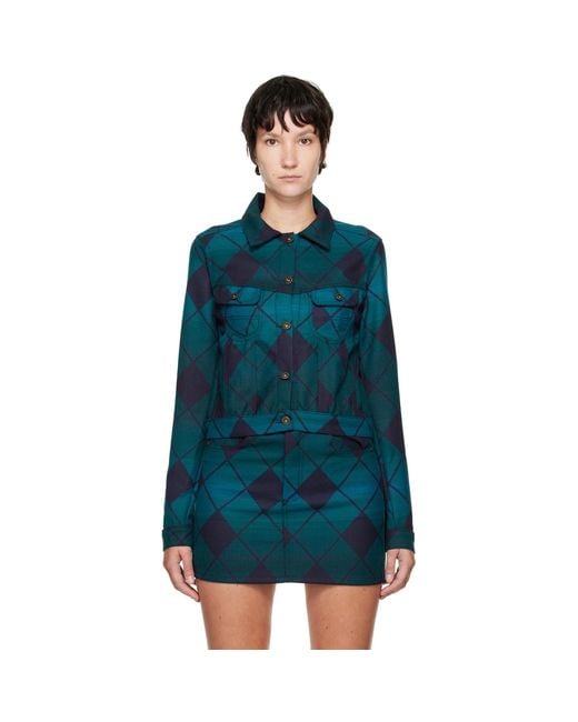Ahluwalia Blue Woolmark Prize Edition Jacket
