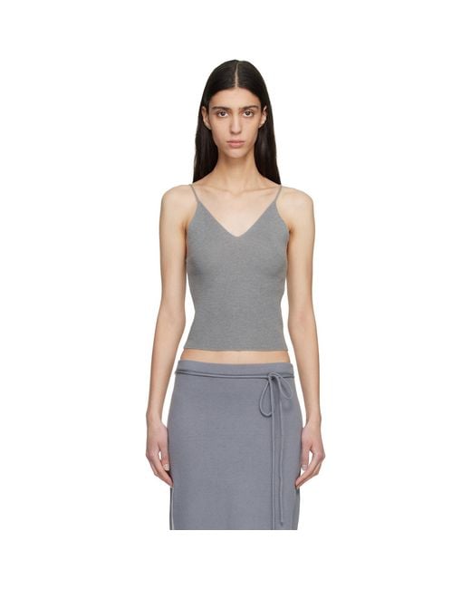 LE17SEPTEMBRE Black Anne Sleeveless Knit Tank Top