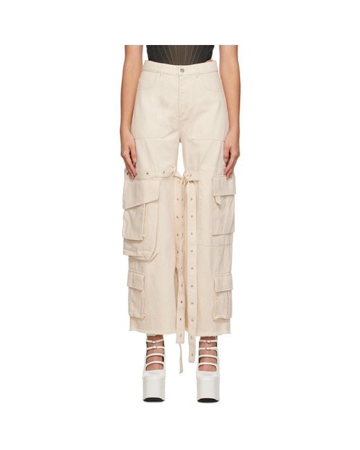 Marques'Almeida Natural Marques Almeida Multipocket Jeans