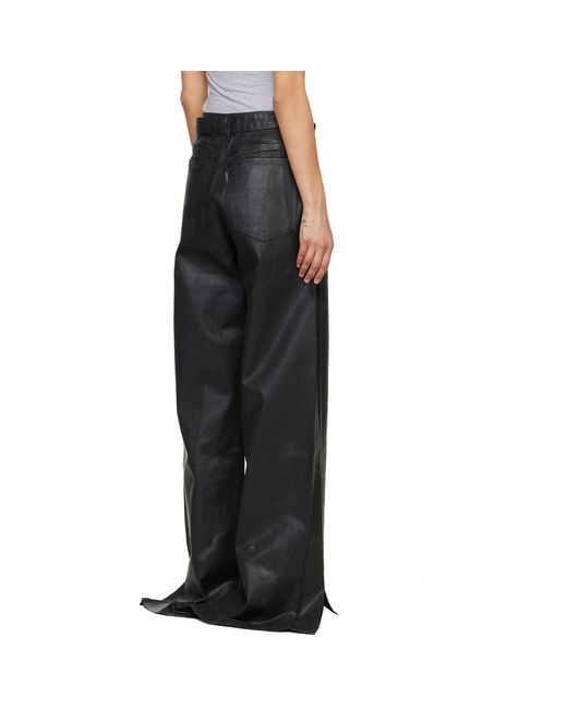 OTTOLINGER Black Glazed Baggy Jeans