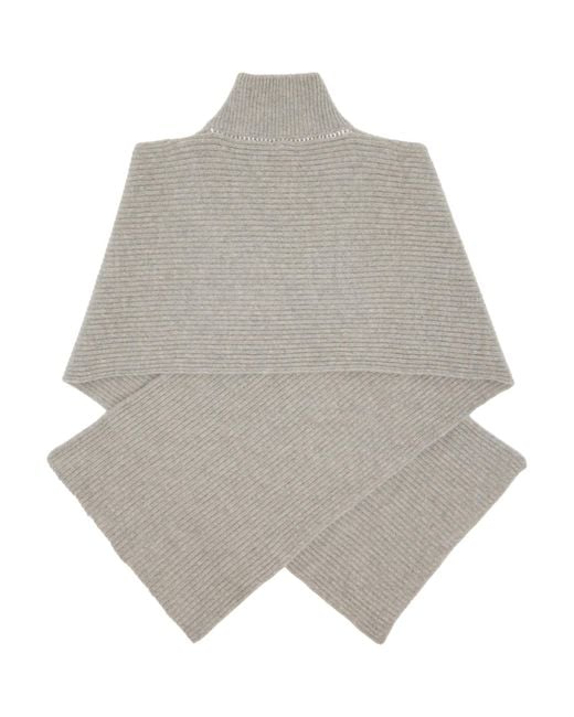 MM6 by Maison Margiela Gray Fisherman Knit Camionneur Scarf for men