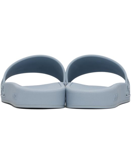 Amiri Black Ma Quad Pool Slides for men