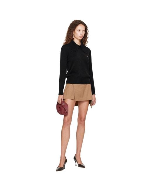Vivienne Westwood Black Tie Bea Long Sleeve Polo