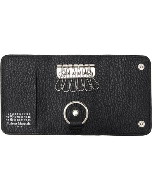 Maison Margiela Black Four Stitches Key Case for men