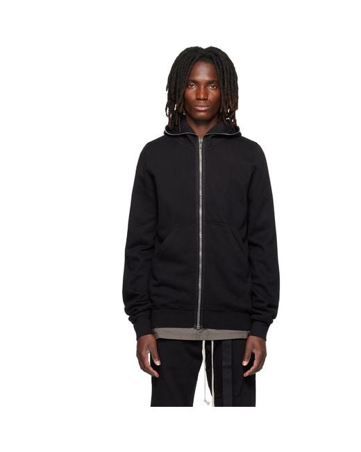 Rick Owens Black Tower Hoodie for men