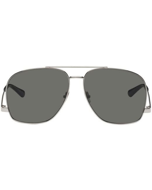 Saint Laurent Black Silver Sl 653 Leon Sunglasses