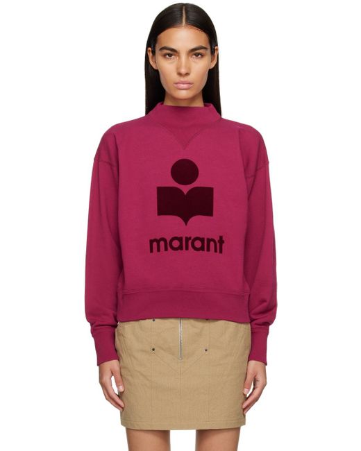 Isabel Marant Red Burgundy Moby Sweatshirt