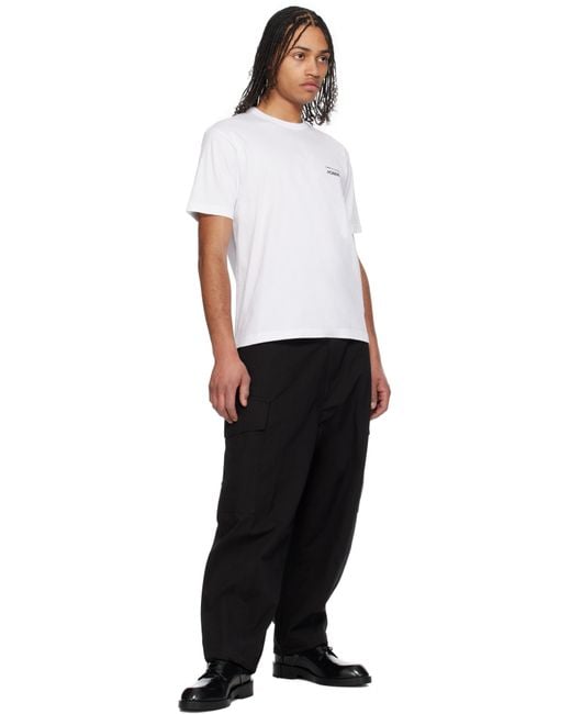 Comme des Garçons Black Cotton Compact Weather Cargo Pants for men