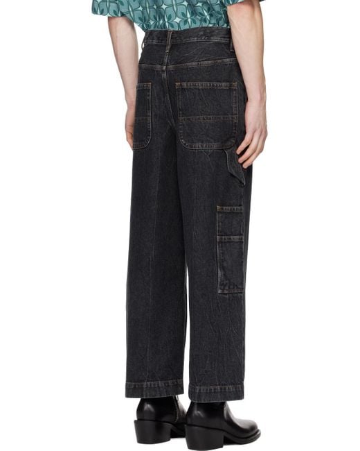 Dries Van Noten Black Loose-fit Jeans for men