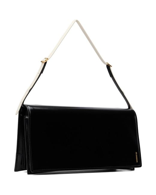 Jil Sander Black File Medium Bag