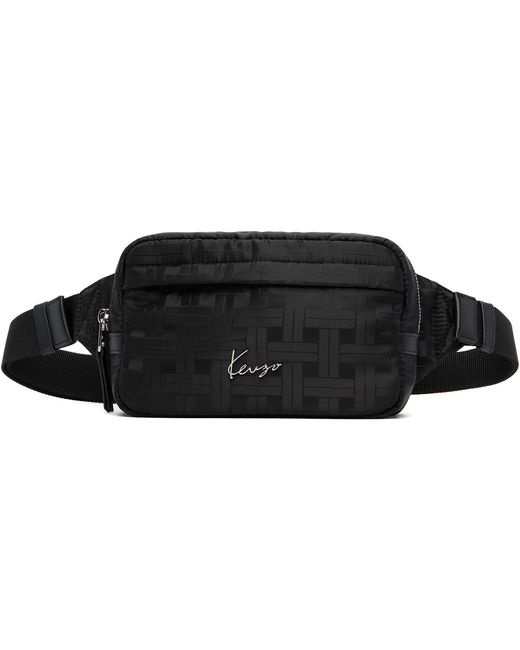 KENZO Black Paris Mura' Belt Bag for men