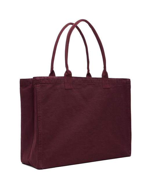 Anine Bing Red Leo Canvas Collegiate Tote