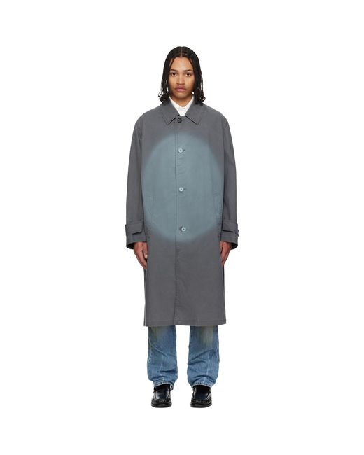 MM6 by Maison Margiela Black Spotlight Fading Coat for men