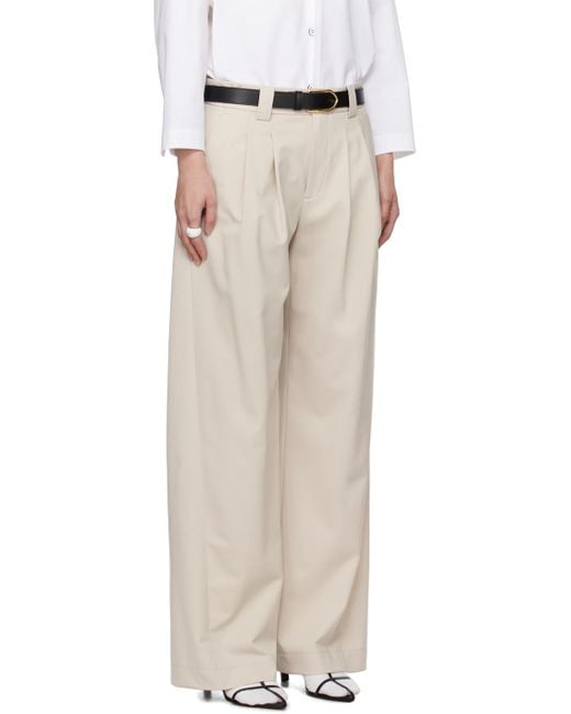 Commission White Pleated Trousers