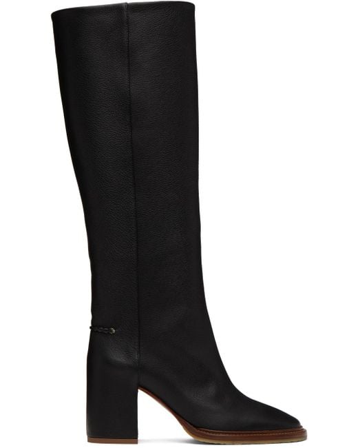 Chloé Black Edith Boots