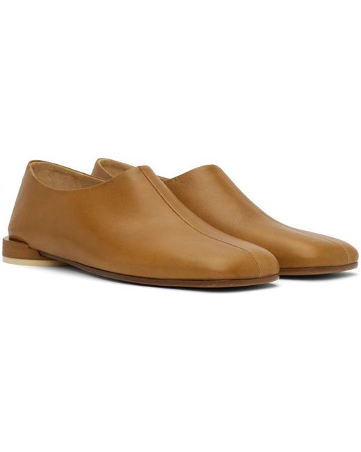 MM6 by Maison Martin Margiela Black Tan Square Toe Loafers