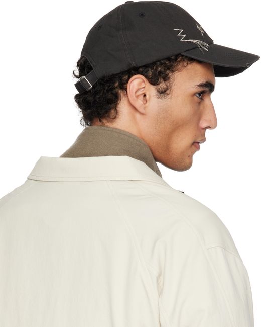 Casquette Noire À Effet Usé Et À Fils Lâches Axel Arigato pour homme en coloris Black