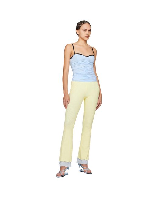Gcds Yellow Flare Trousers