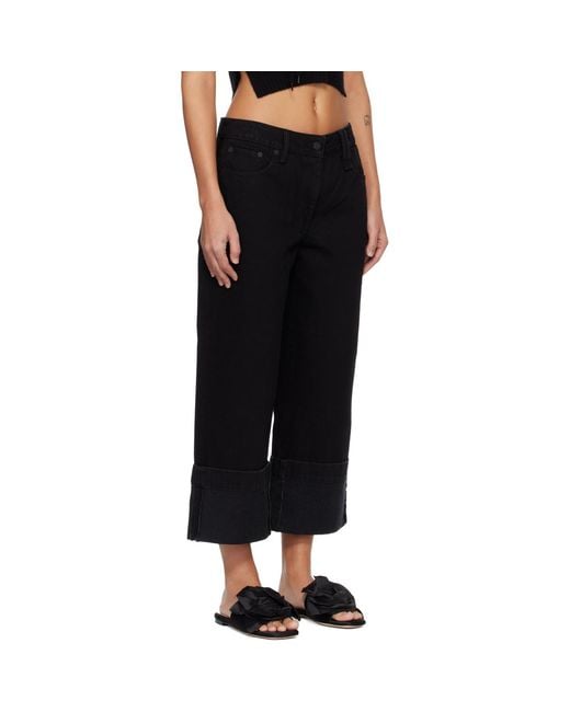 Simone Rocha Black Straight Leg Jeans