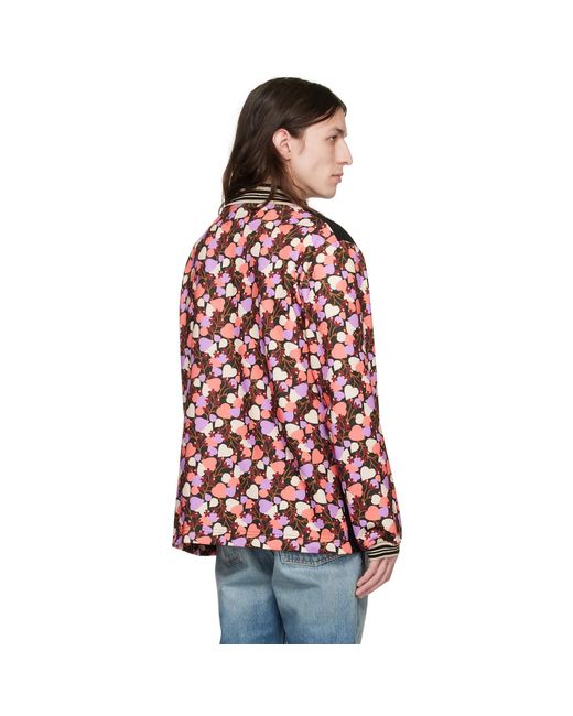 Anna Sui Red Ssense Exclusive Multicolour Blooming Hearts Sweatshirt for men